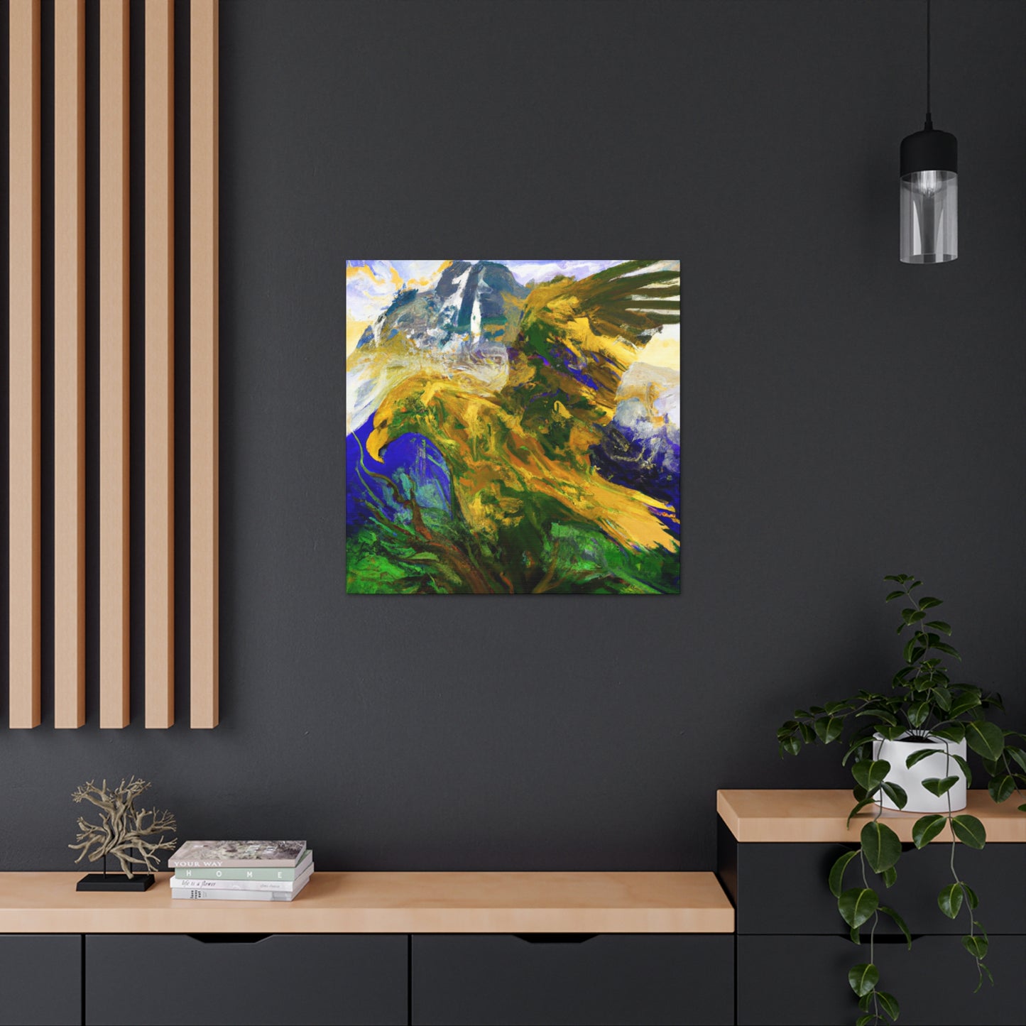 "Golden Eagle Majesty" - Canvas