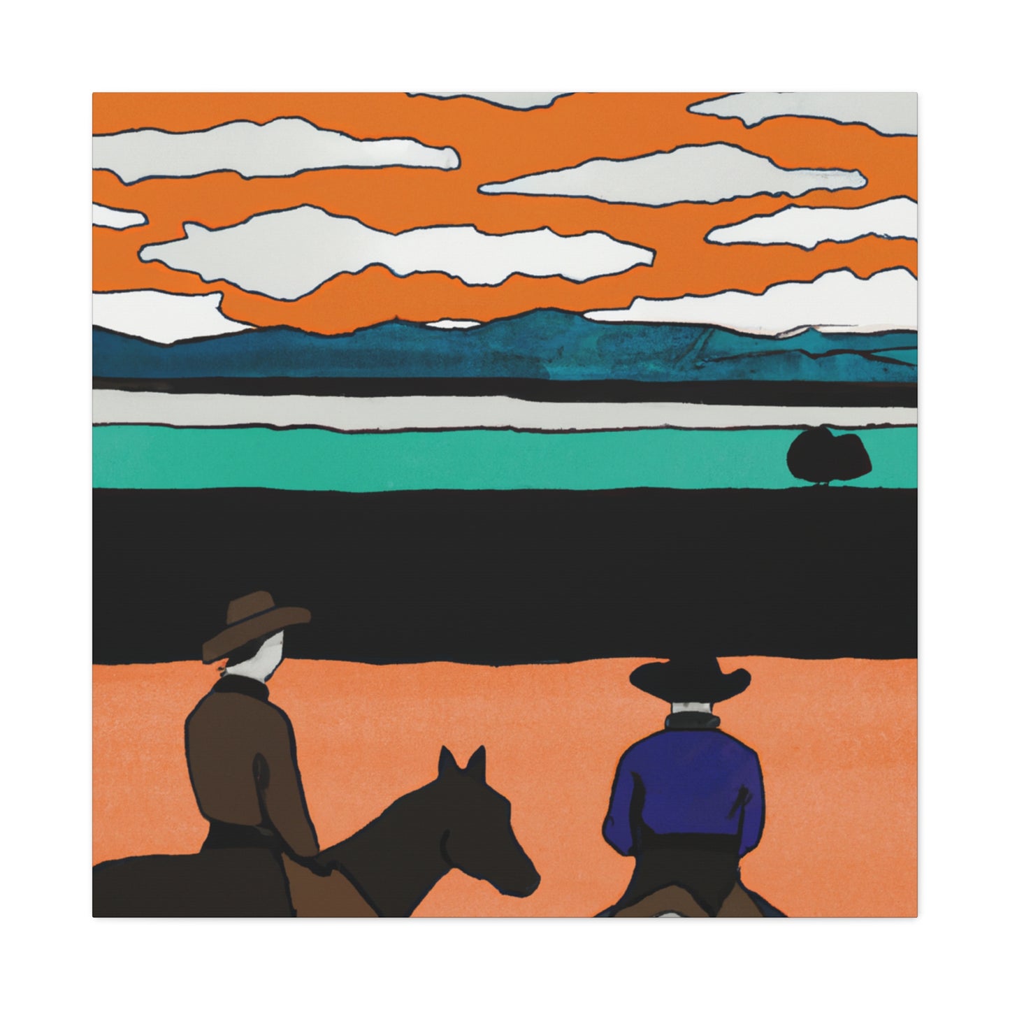 "Westward Western Wonder" - Canvas