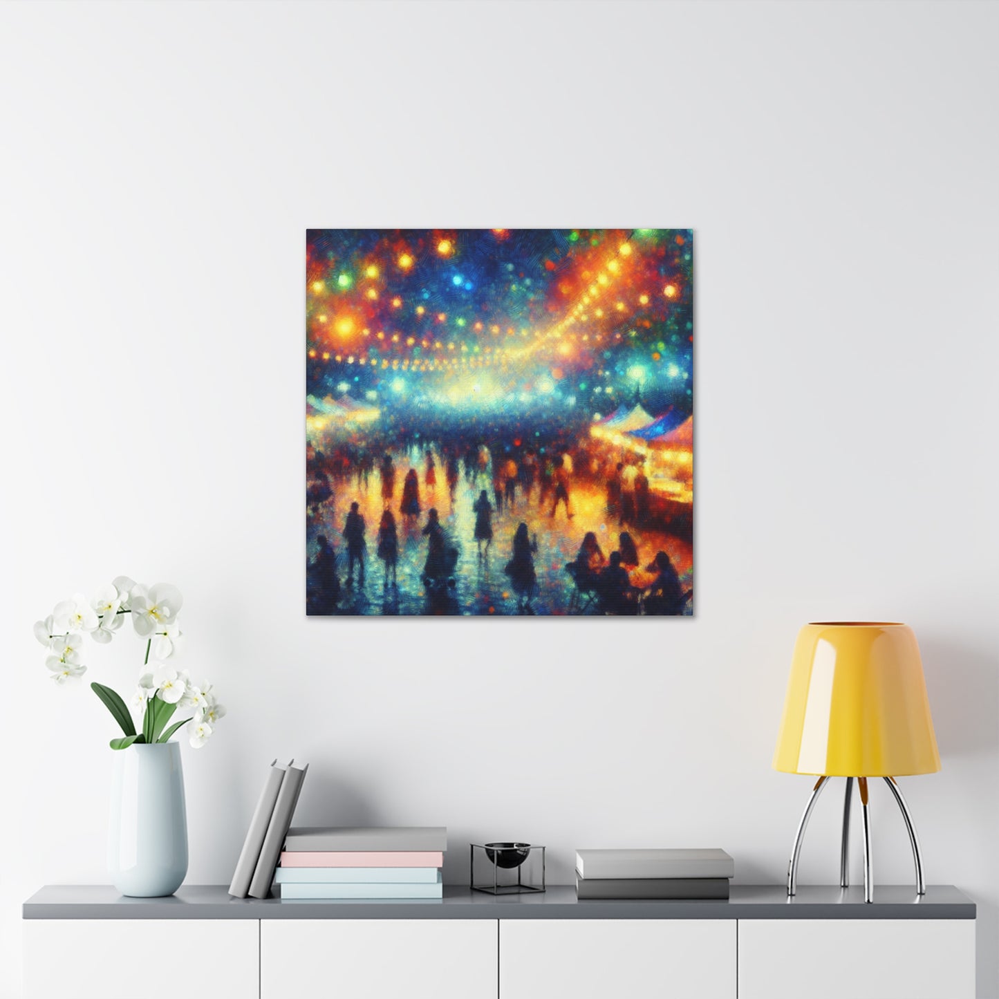 "Vibrant Festival Rhapsody" - Canvas