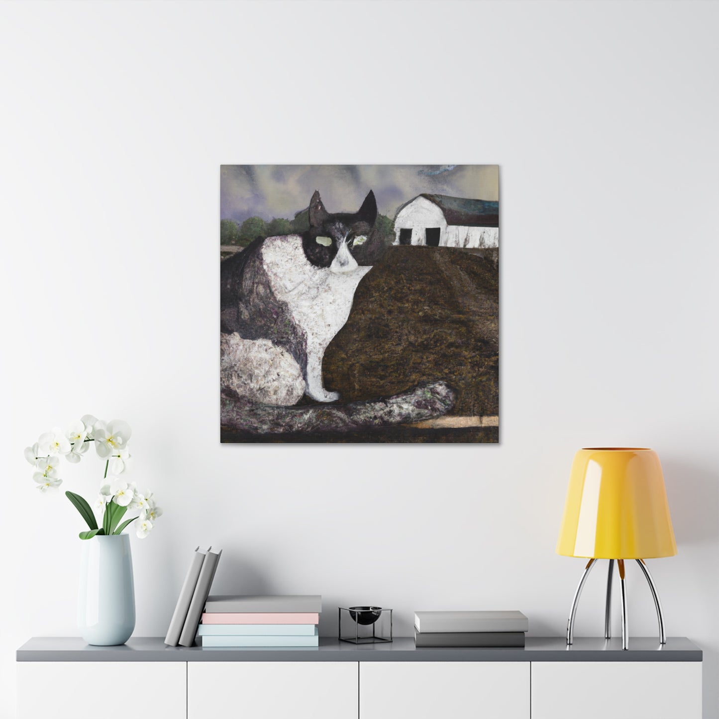 "Feline Surrealism Vignette" - Canvas