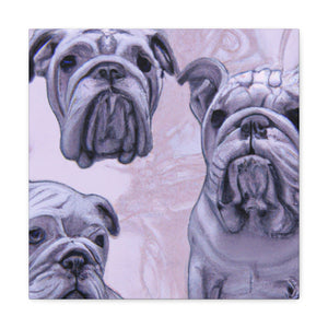 Bulldog in Abstraction - Canvas