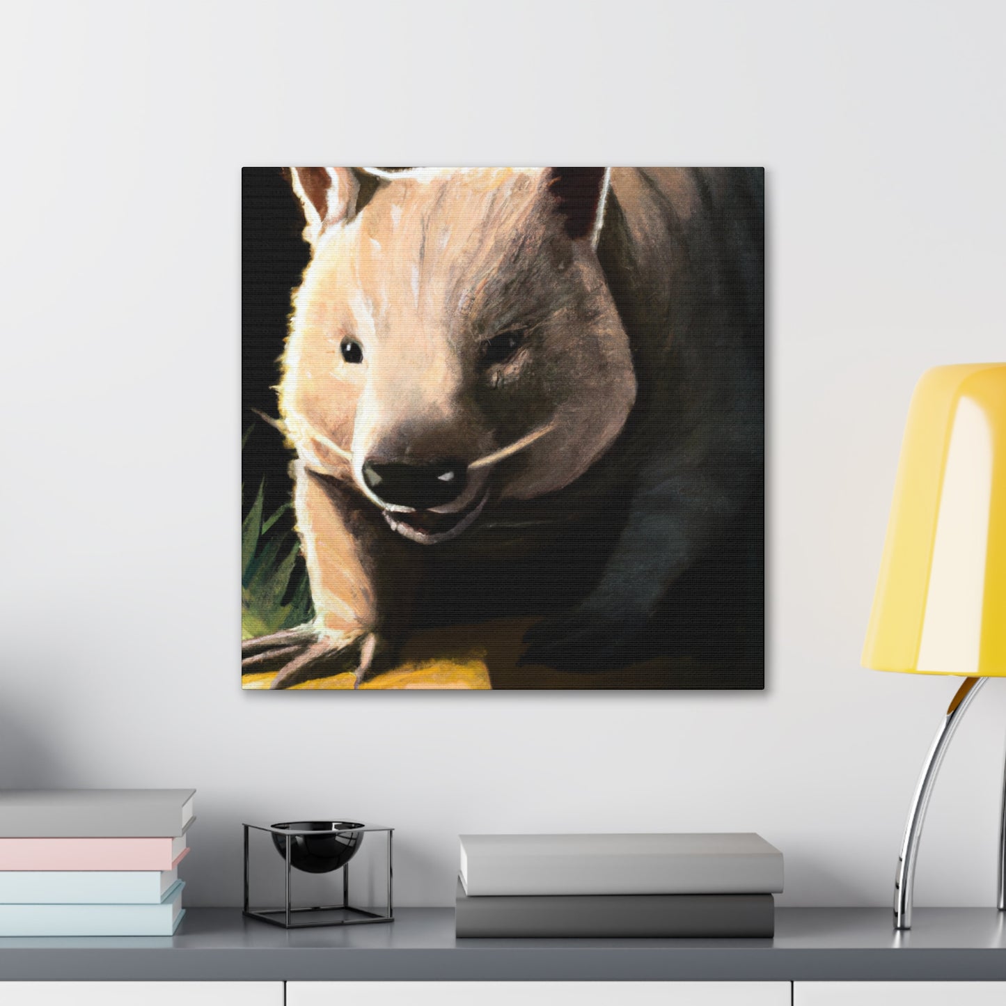 "Wombat in Art Deco" - Canvas