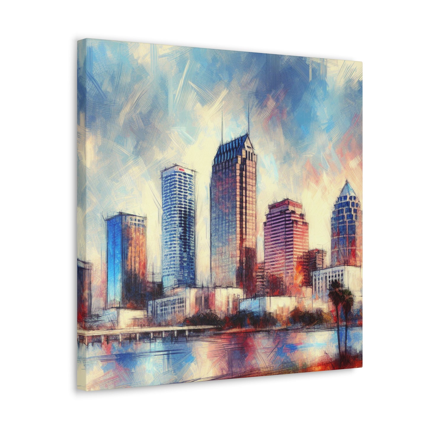 "Vibrant Urban Sunshine" - Canvas