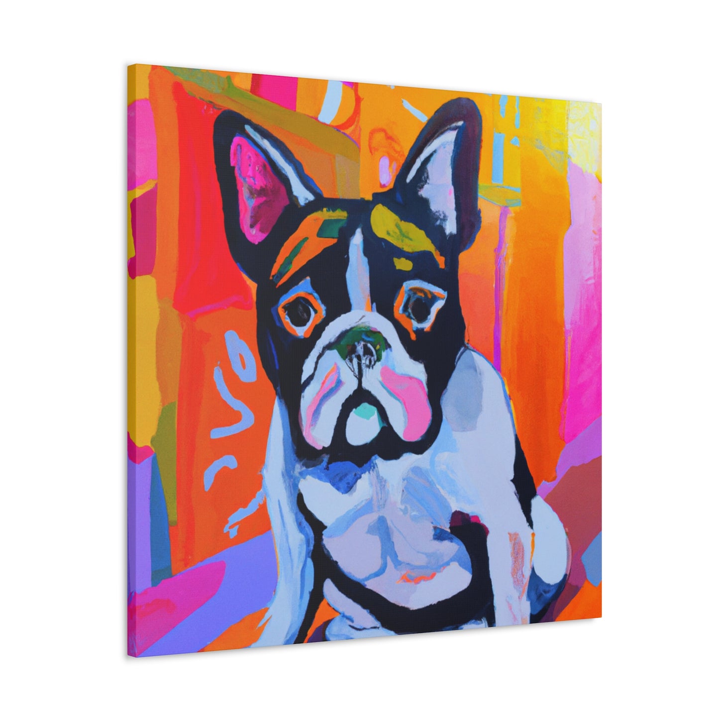 "French Bulldog Portrait" - Canvas