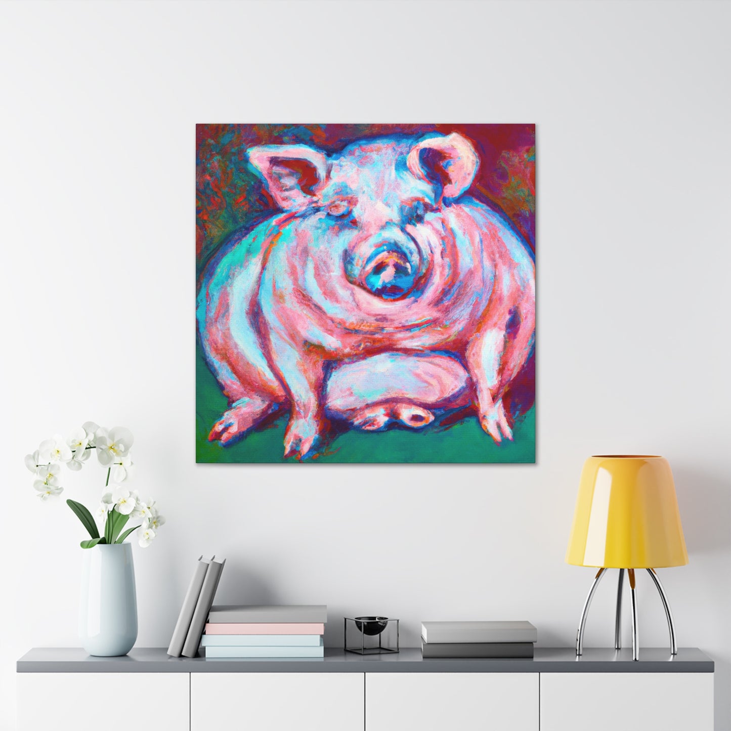 "Portrait of the Piggy" - Canvas