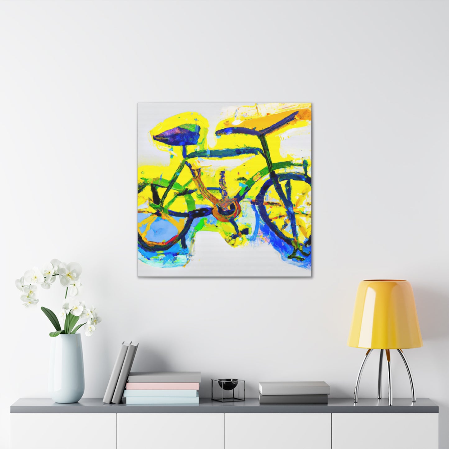 Bicycle in Abstraction - Canvas