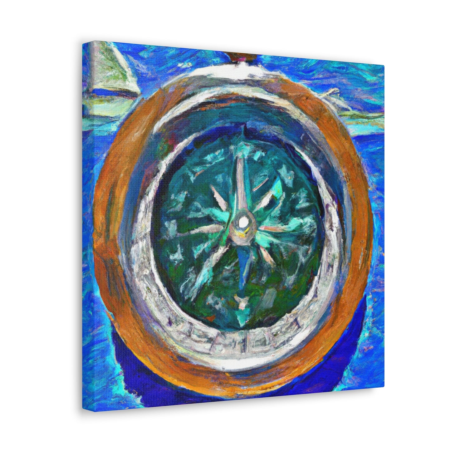 "Compass and Impressionism" - Canvas