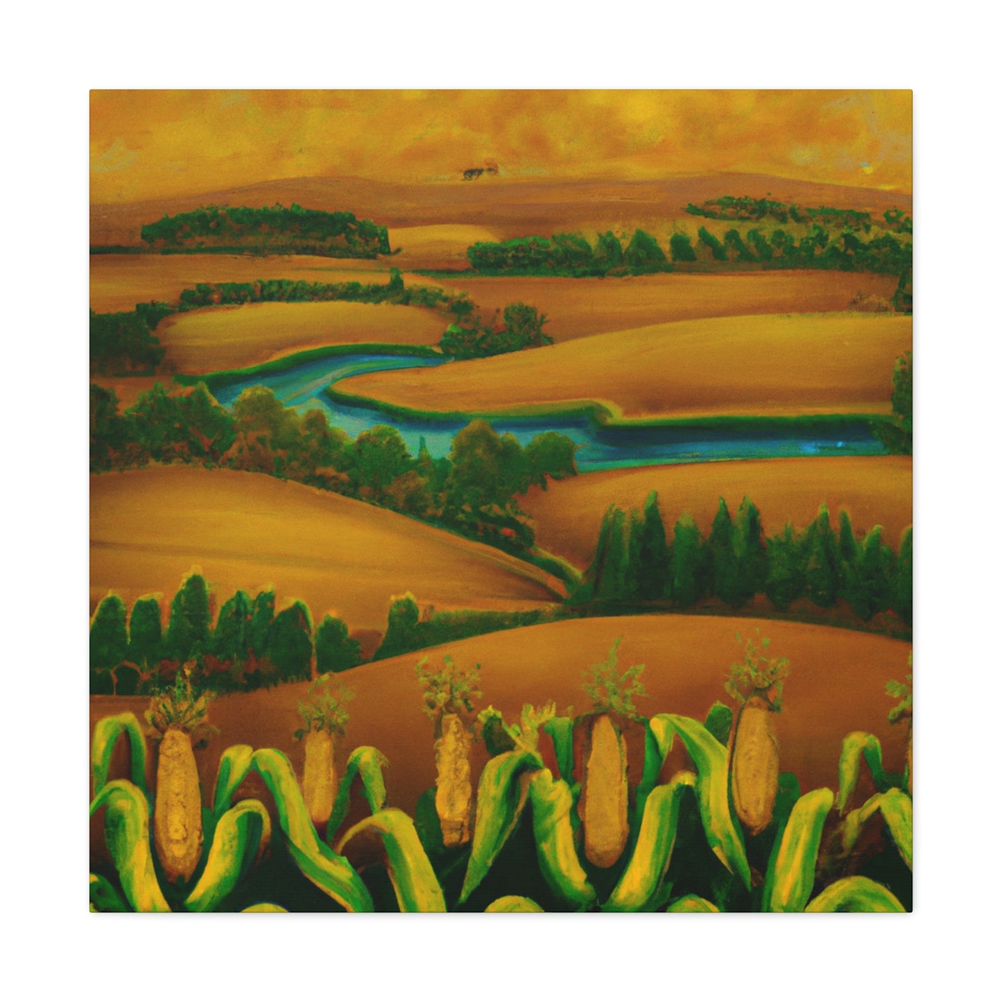 Corn in Splendour Garden - Canvas