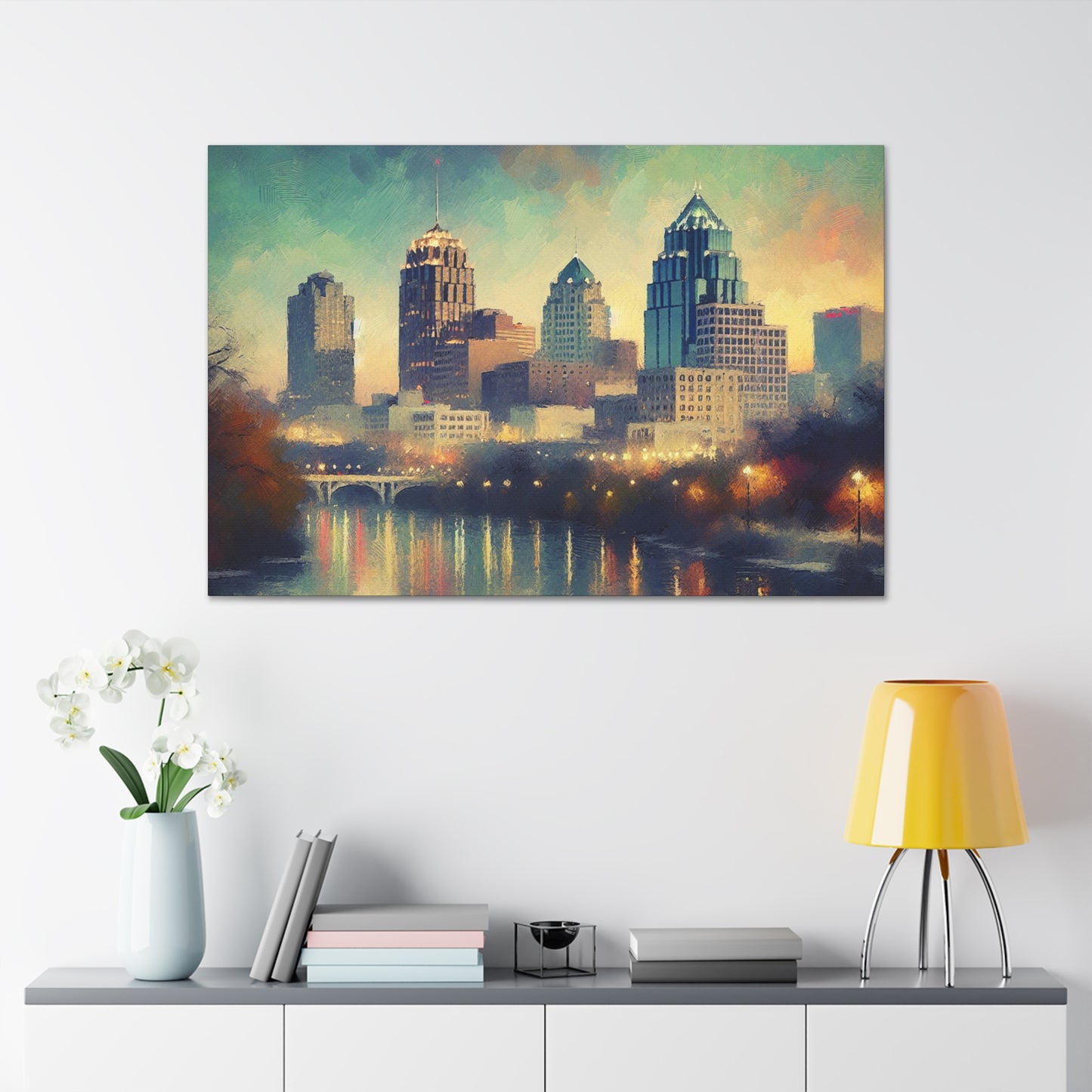 "Vibrant Serenity of San Antonio" - Canvas