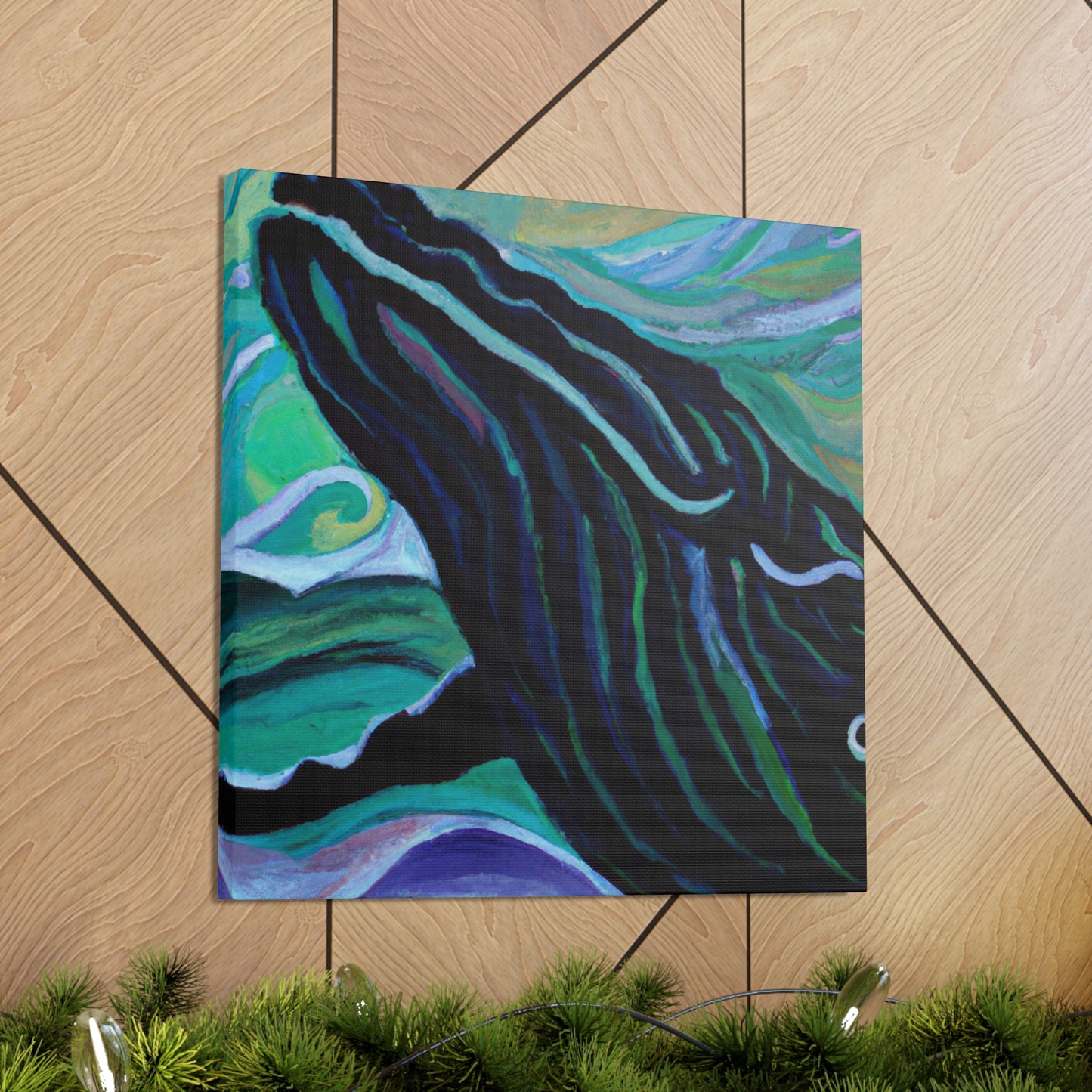 Humpback Whale DecoReflection - Canvas