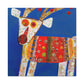 Reindeer in Winter Scene - Canvas