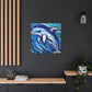 Dolphins in Expressionism - Canvas