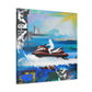 Jet Ski Urban Art - Canvas