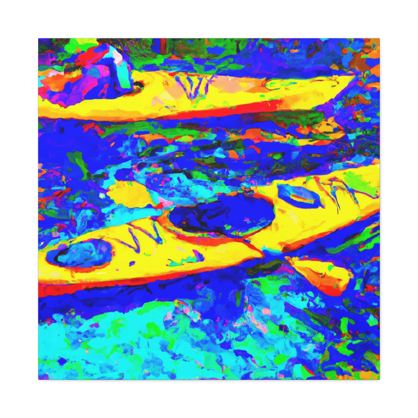 "Kayak On The Water" - Canvas