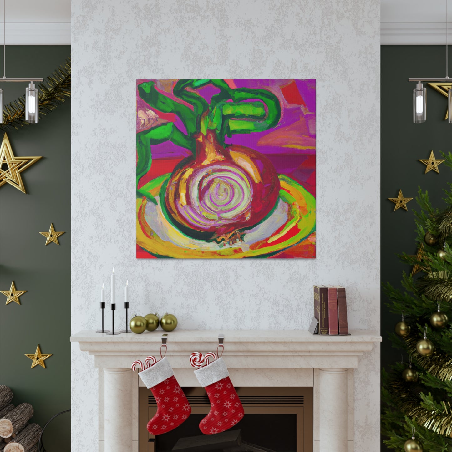 "Onion Fauvist Splendor" - Canvas