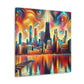 "Concrete Dreamscape: Chicagoland" - Canvas