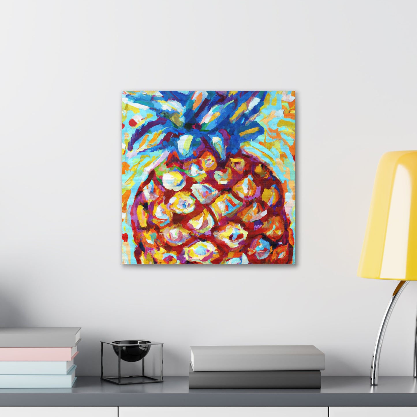 Pineapple Pointillism Dream - Canvas