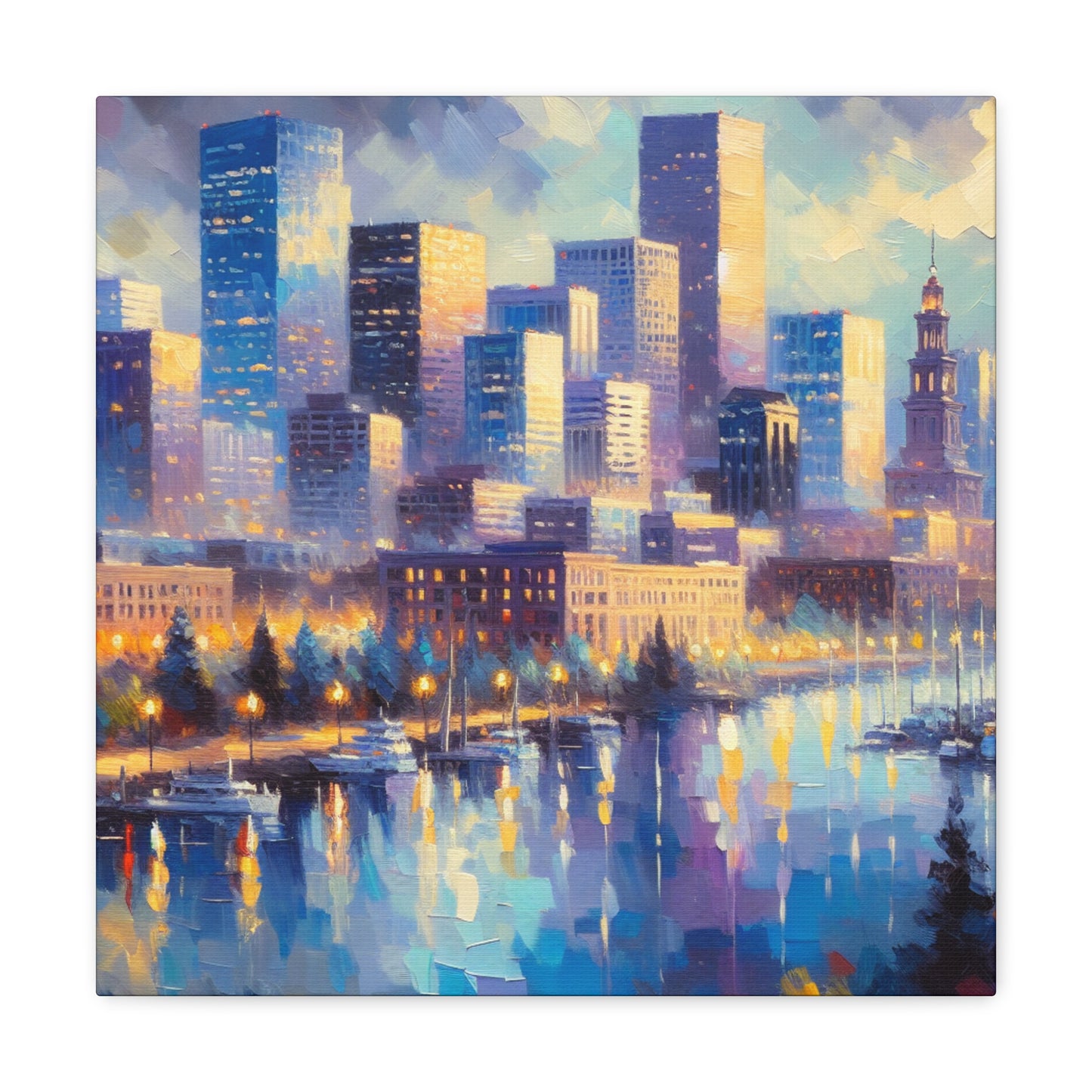 "Colorado's Vibrant Urban Colors" - Canvas