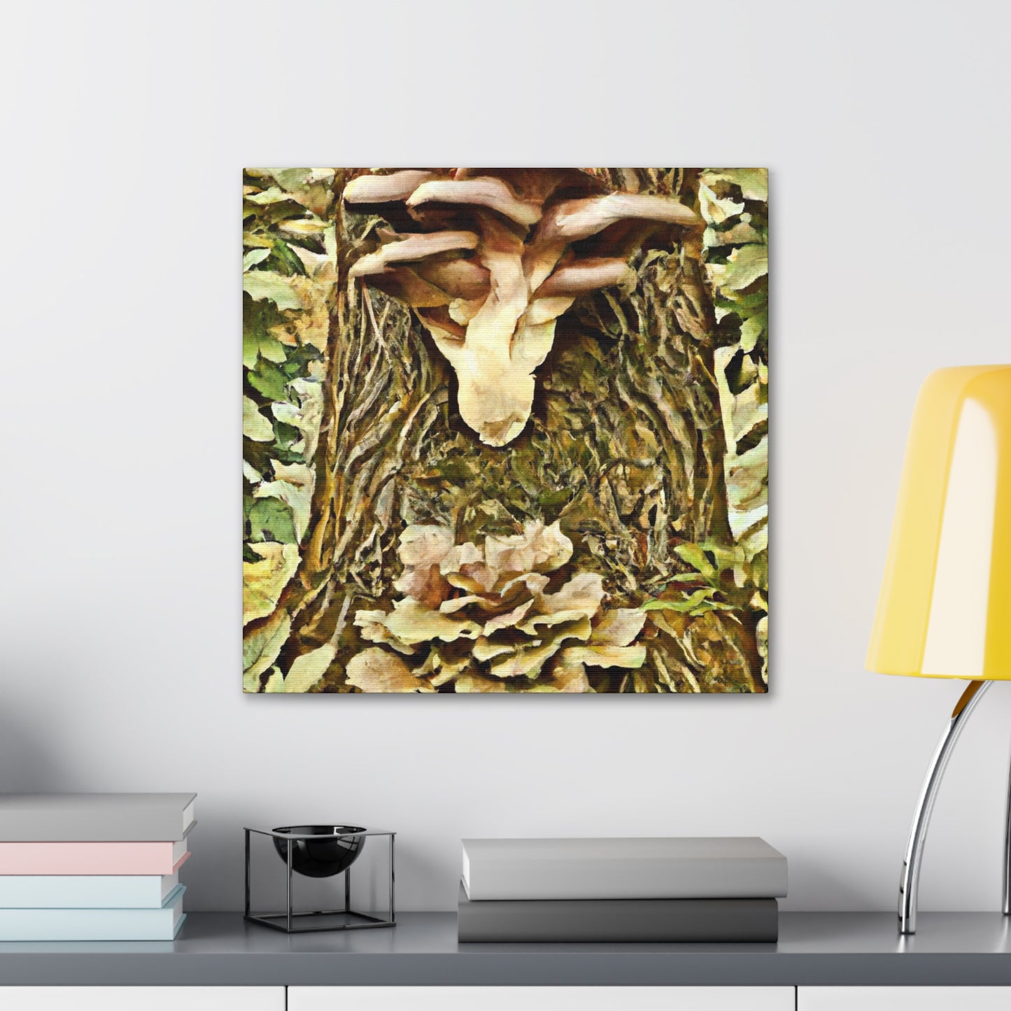 Mushroom Abundance Painting - Canvas