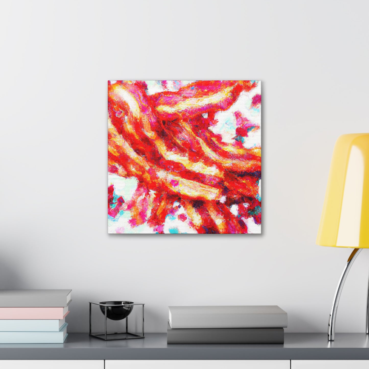 Bacon Pointillism Splendor - Canvas