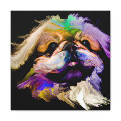 Pekingese Puppy Portrait - Canvas