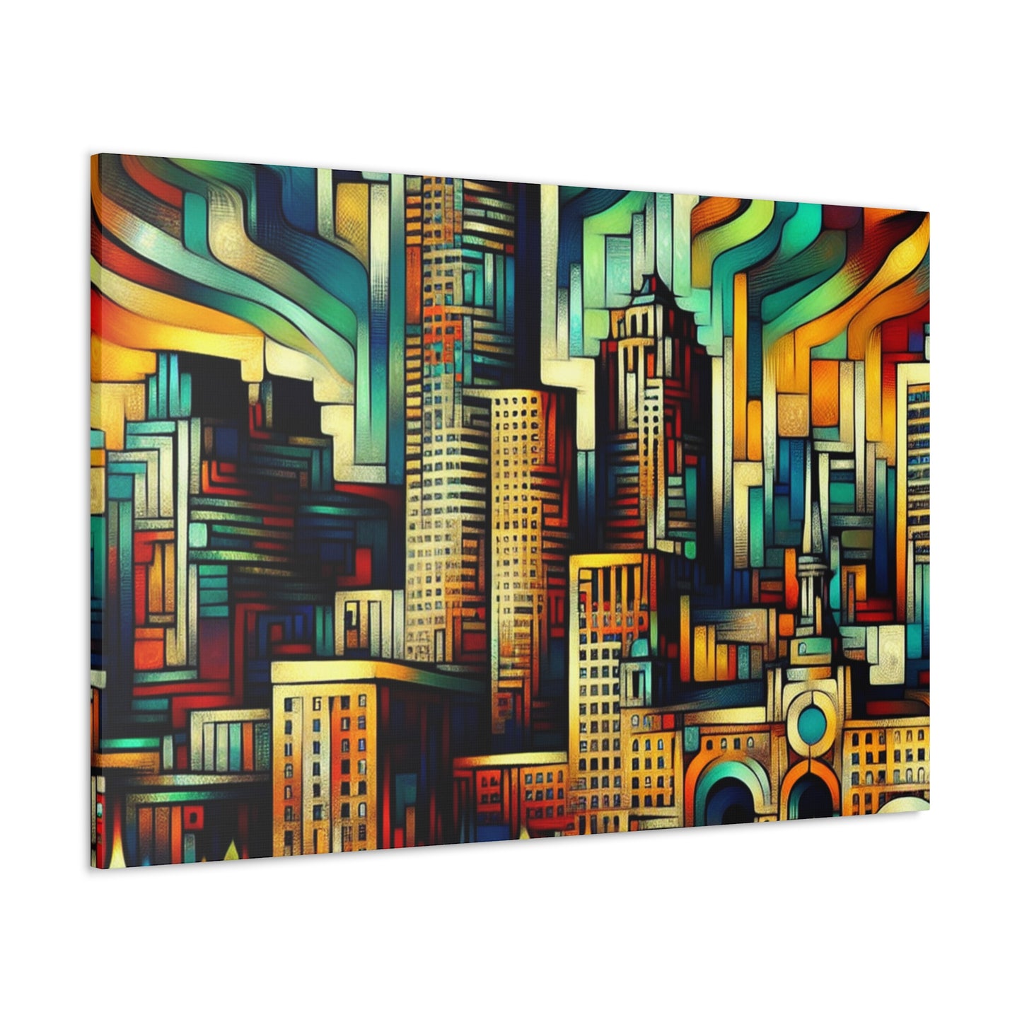 "Urban Hues Unleashed" - Canvas