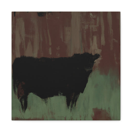 "Black Angus Reflection" - Canvas