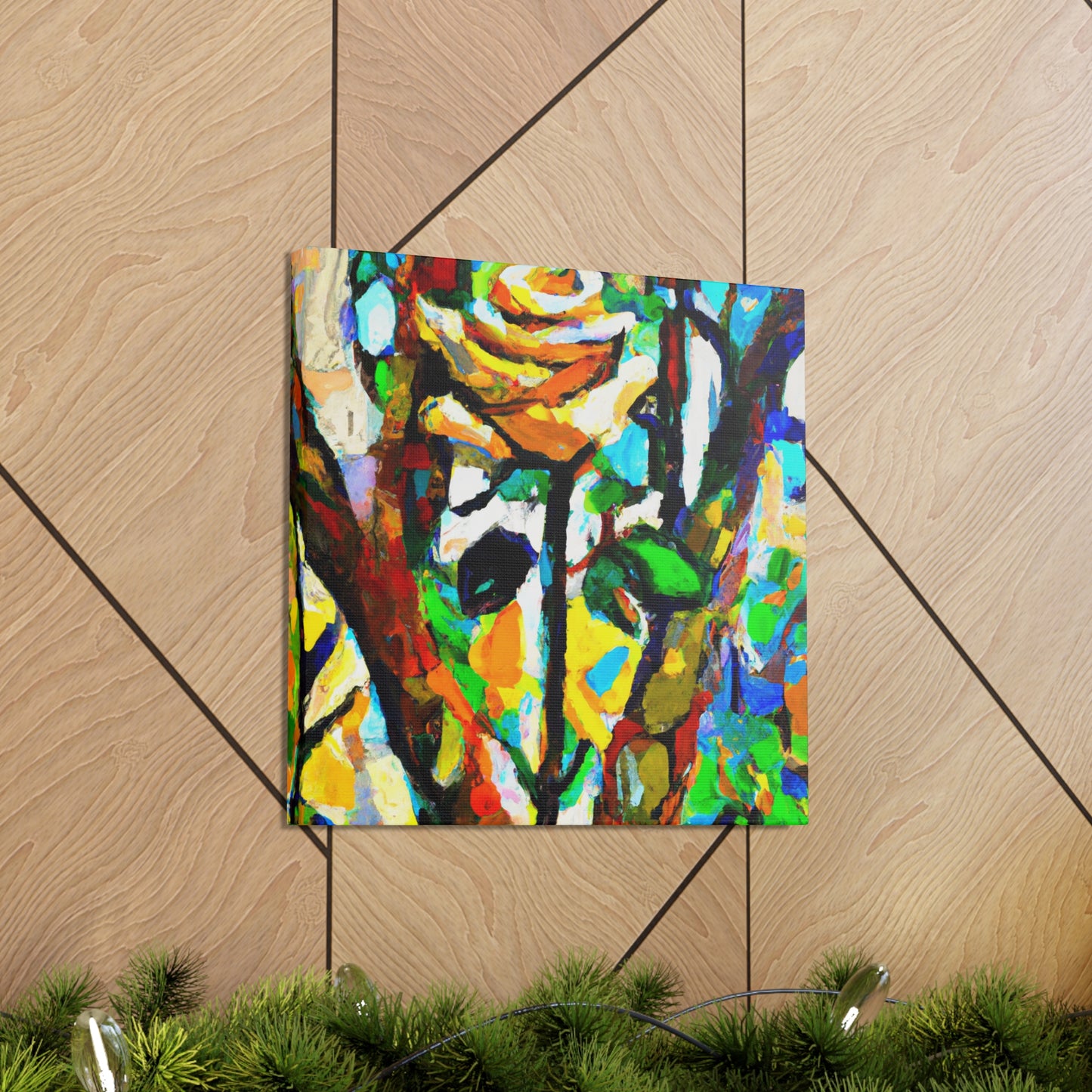 Rose in Amalgamation - Canvas