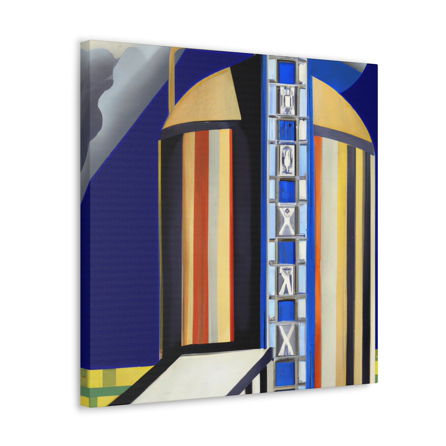 "Gilded Art Deco Silo" - Canvas