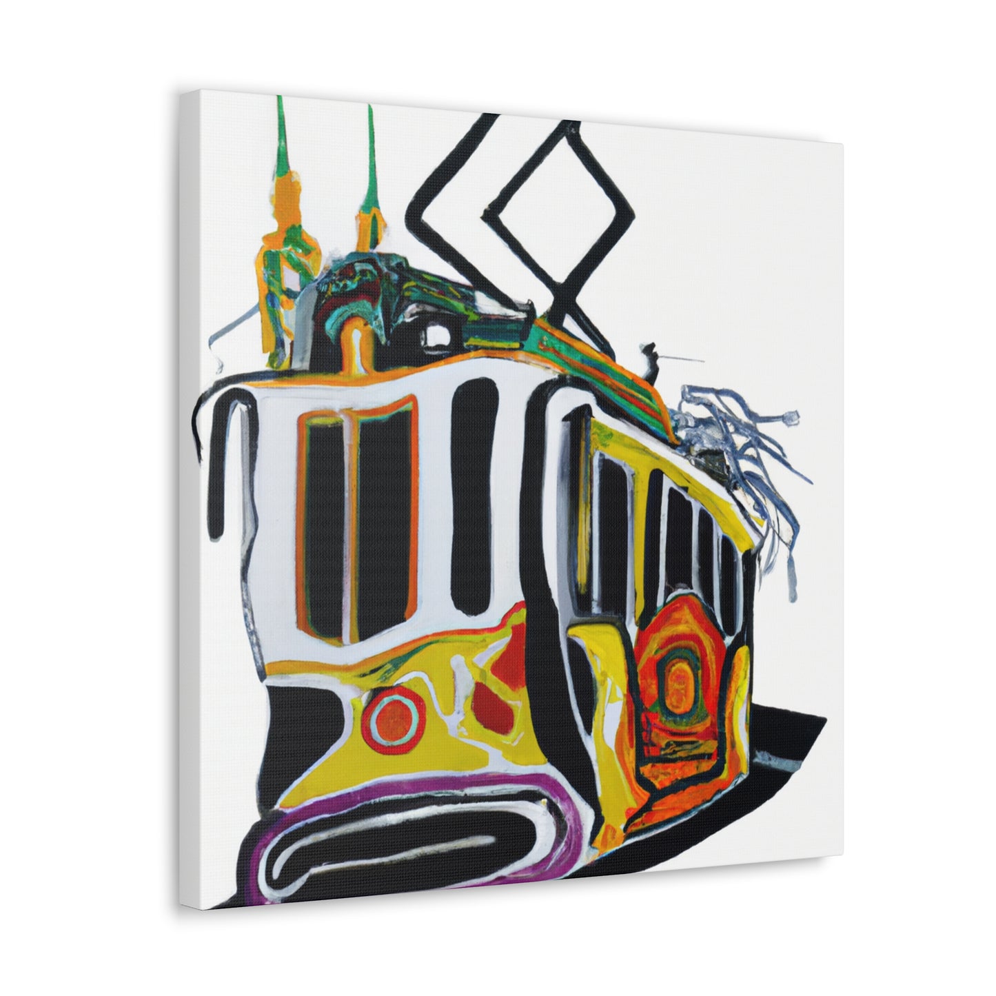 Tram Across the City - Canvas