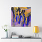 Greyhound in Motion - Canvas