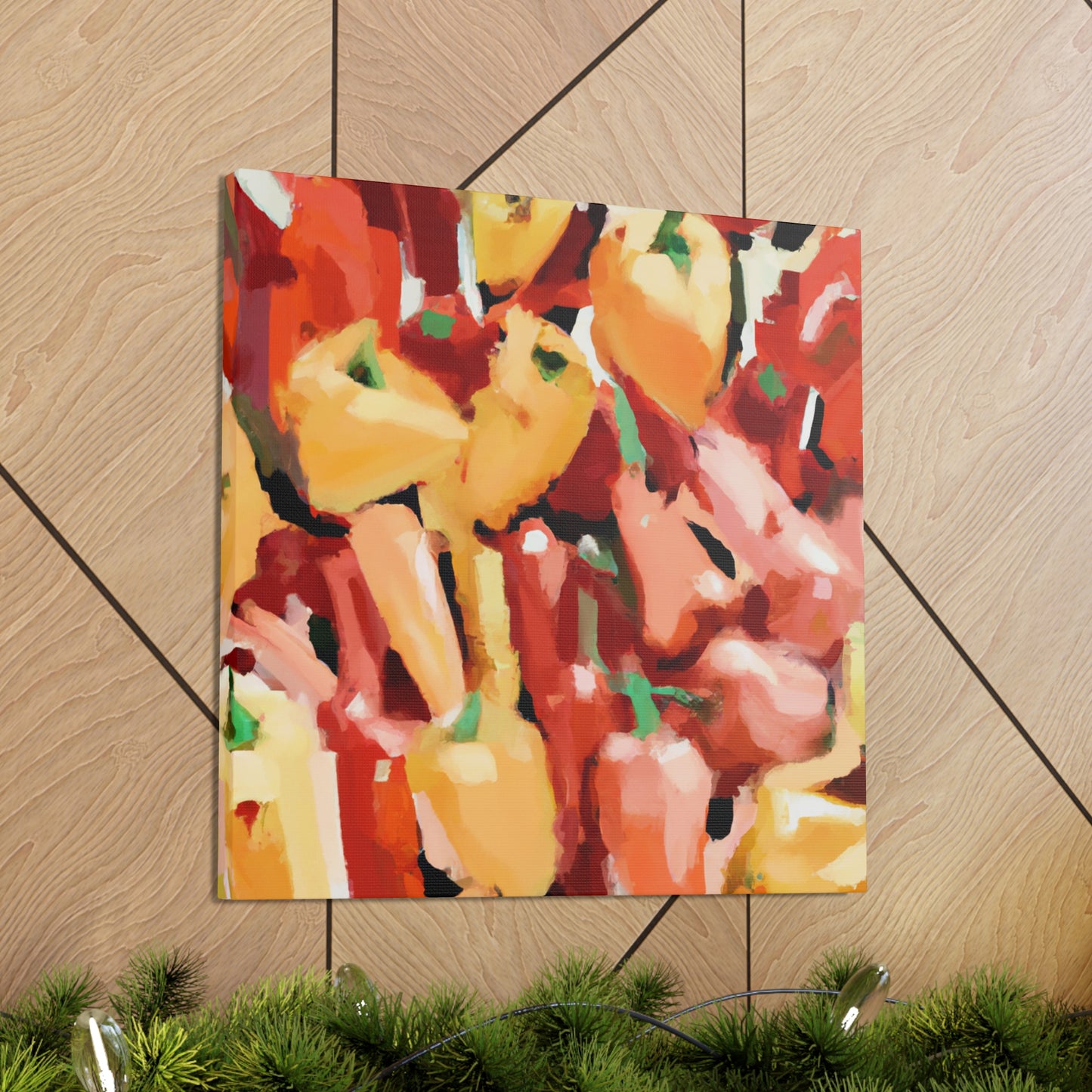 Peppers in Abstraction - Canvas