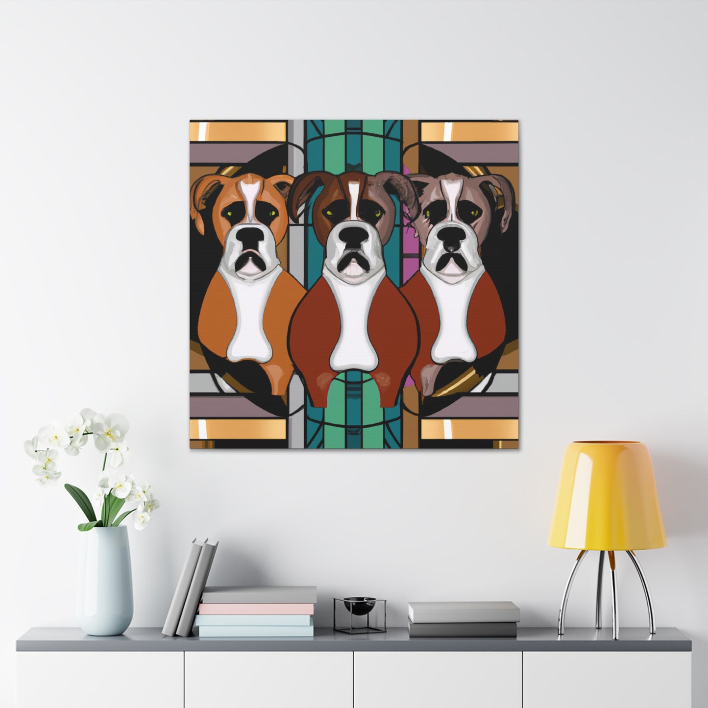 "Boxer's Bold Brilliance" - Canvas