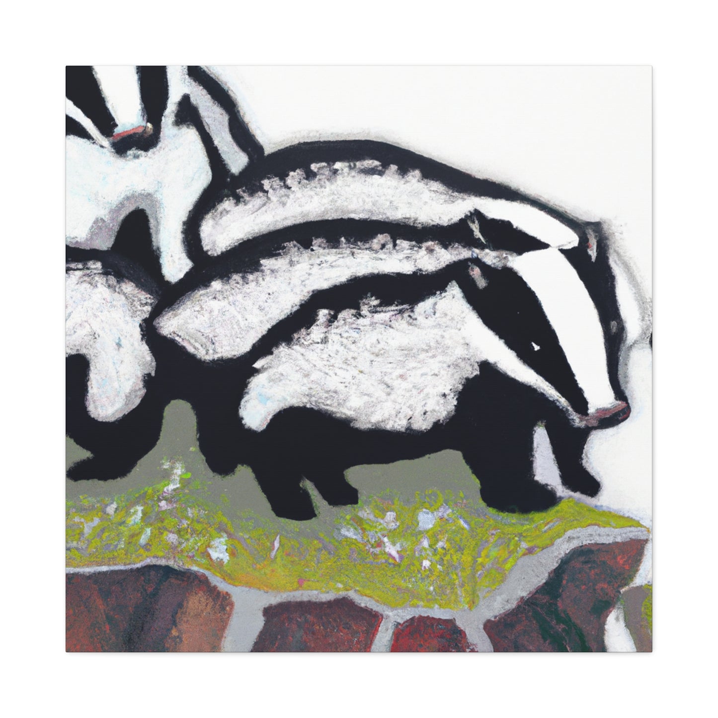 Badger's Abstract Emotion - Canvas