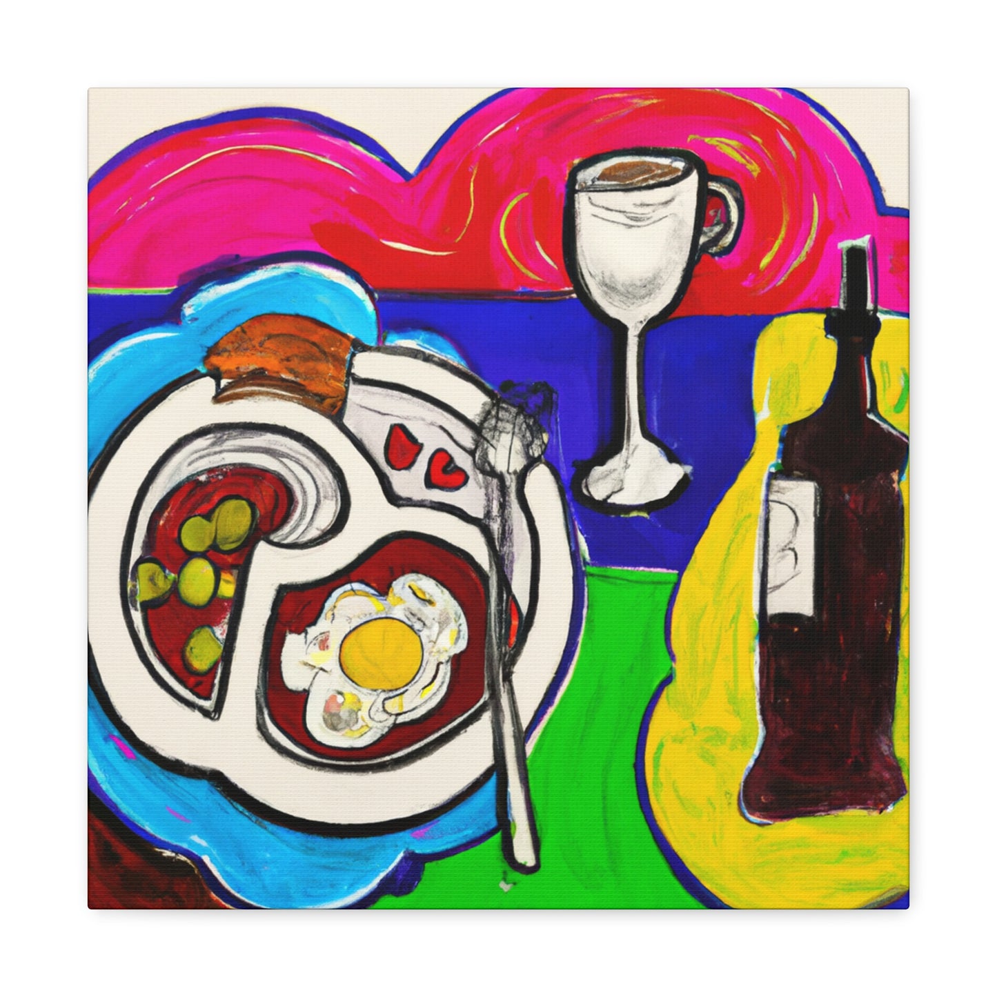 Dinner Table Delight - Canvas