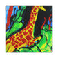 Giraffe in Abstract Forms - Canvas