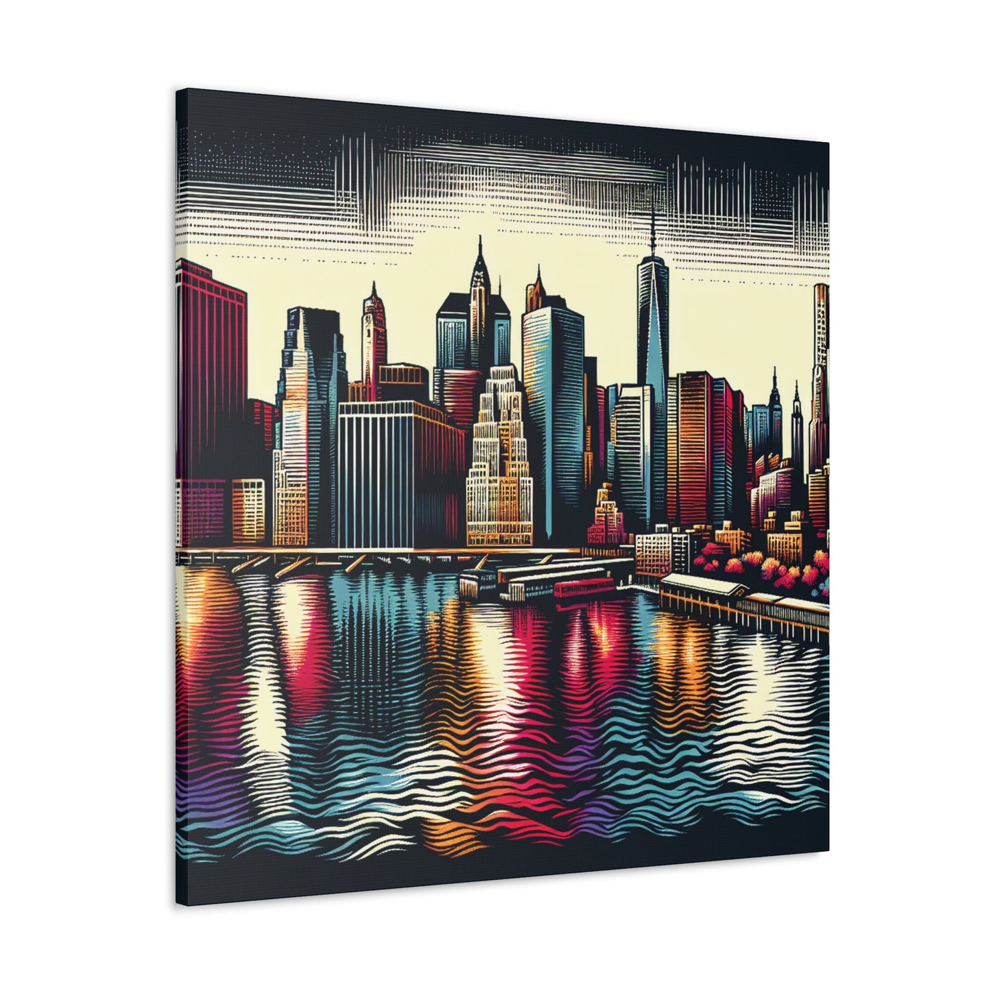 "Concrete City Symphony" - Canvas