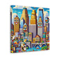 Cityscape Symphony Minneapolis - Canvas