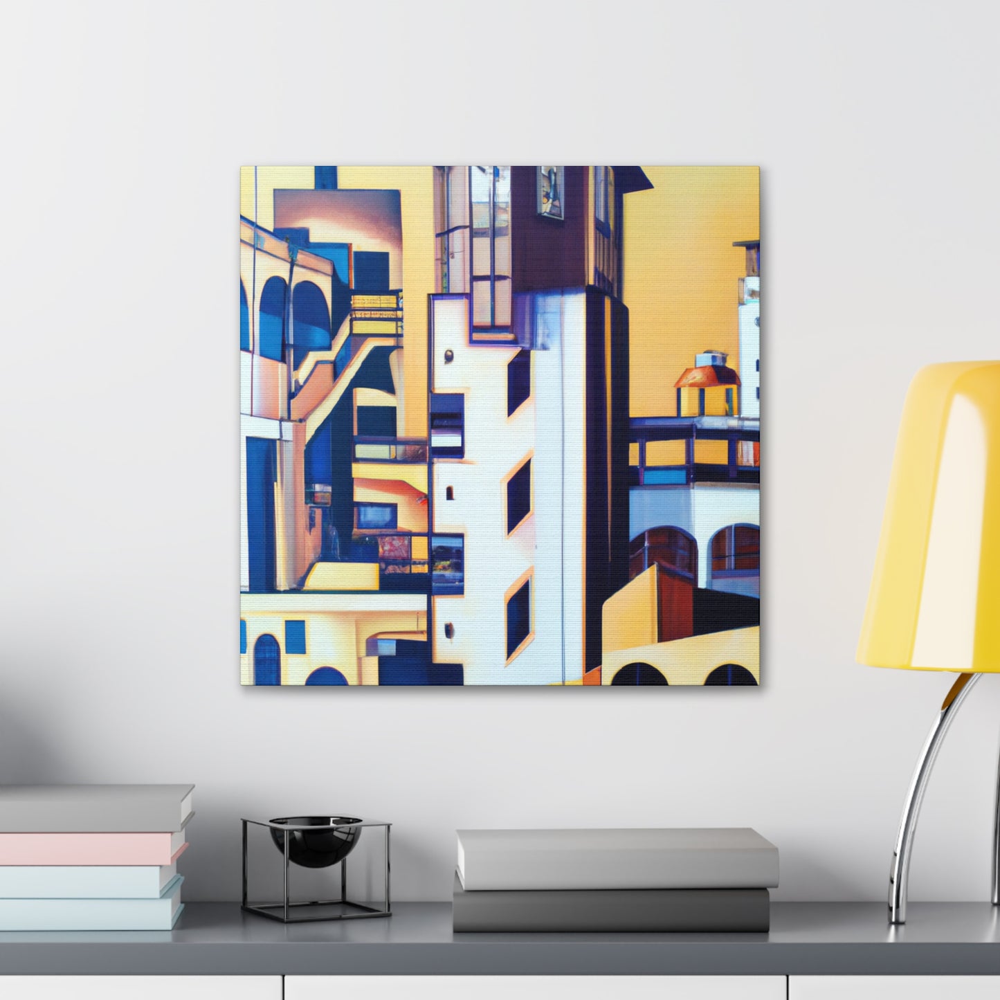 "Bauhaus Meets Art Nouveau" - Canvas