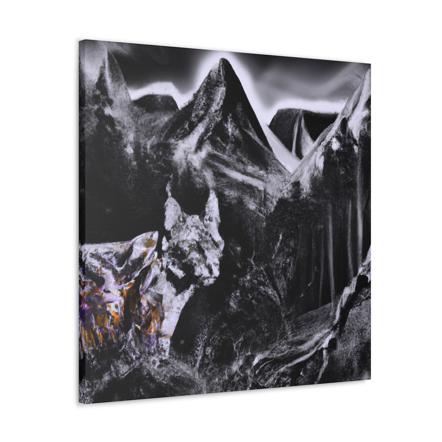 "Lynx's Mystic Reflection" - Canvas