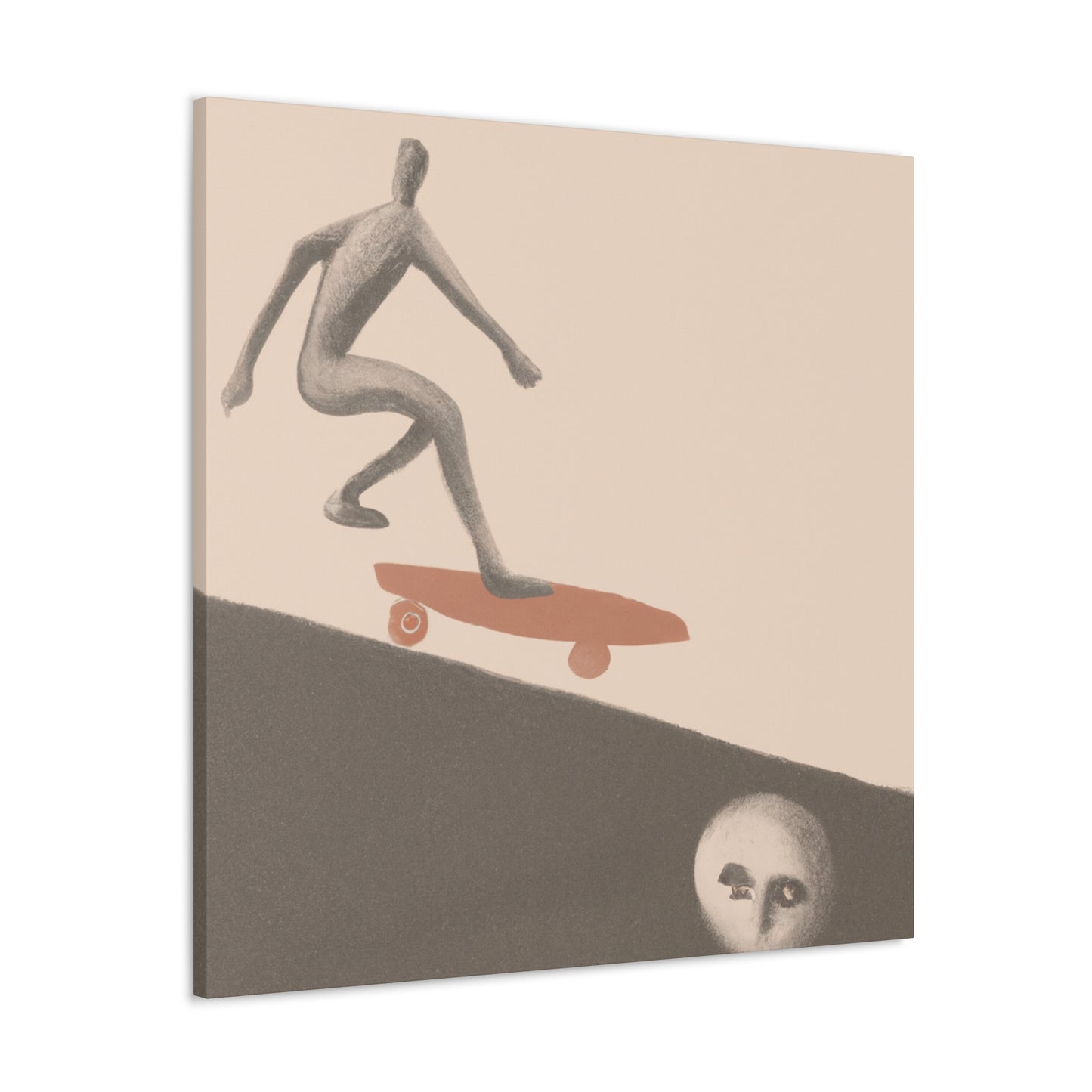 Skateboarding Surreal Dream - Canvas