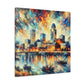 "Omaha's Dappled Riverbanks" - Canvas