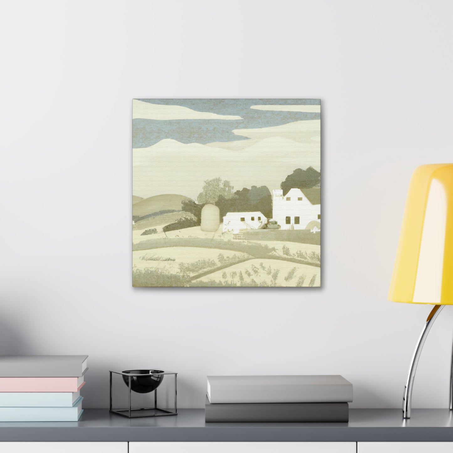 "Farmhouse in the Fields" - Canvas