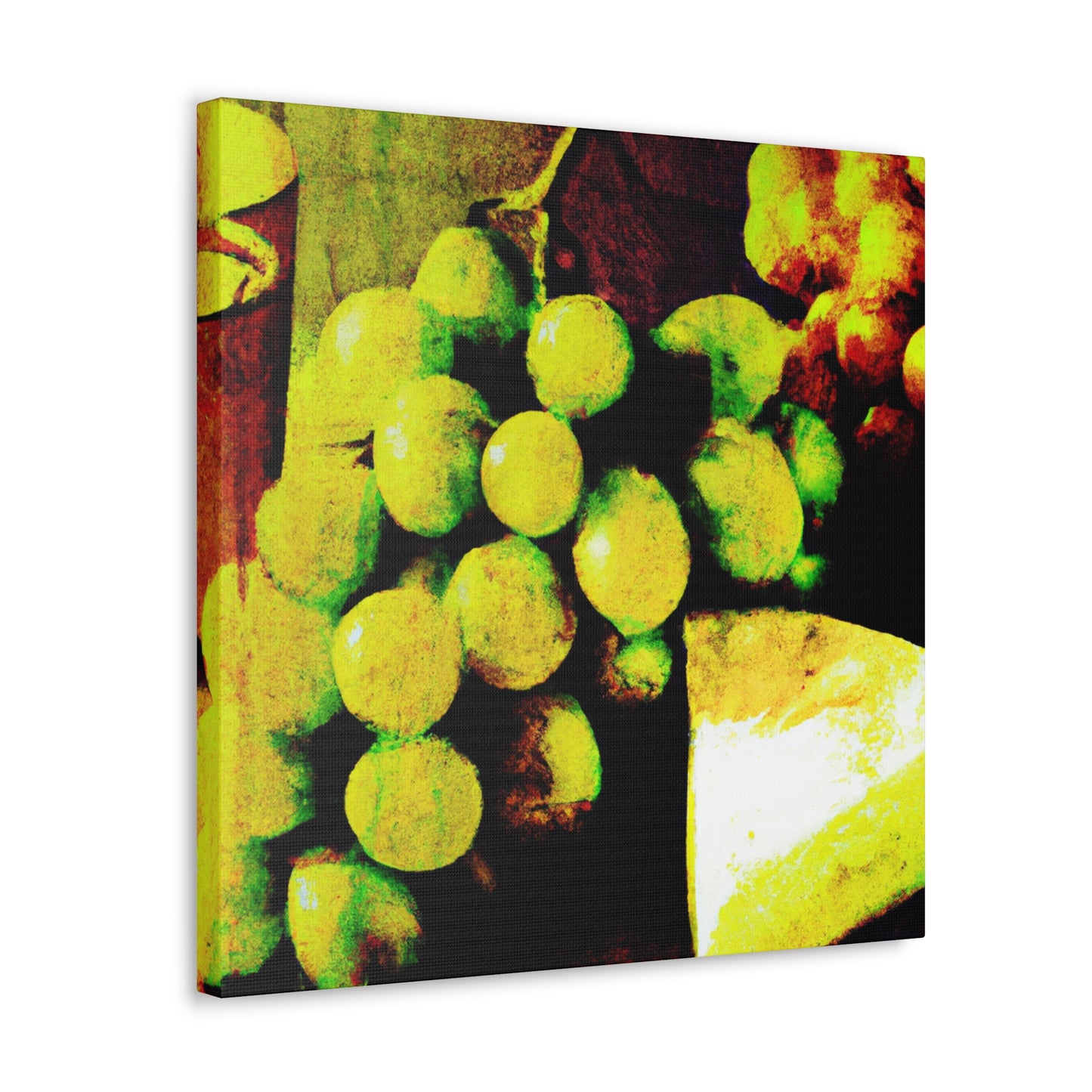 Cheese and Grapes Pop. - Canvas