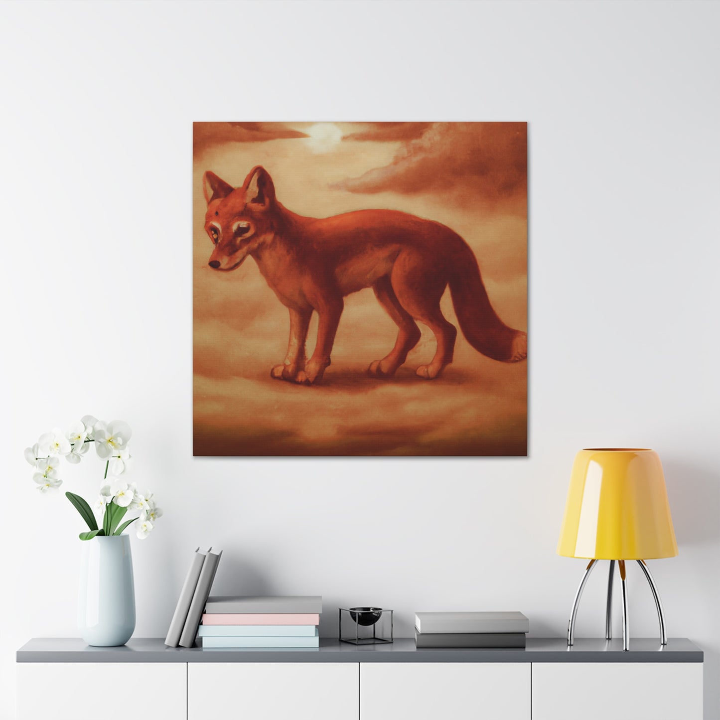 "Dhole in Repose" - Canvas