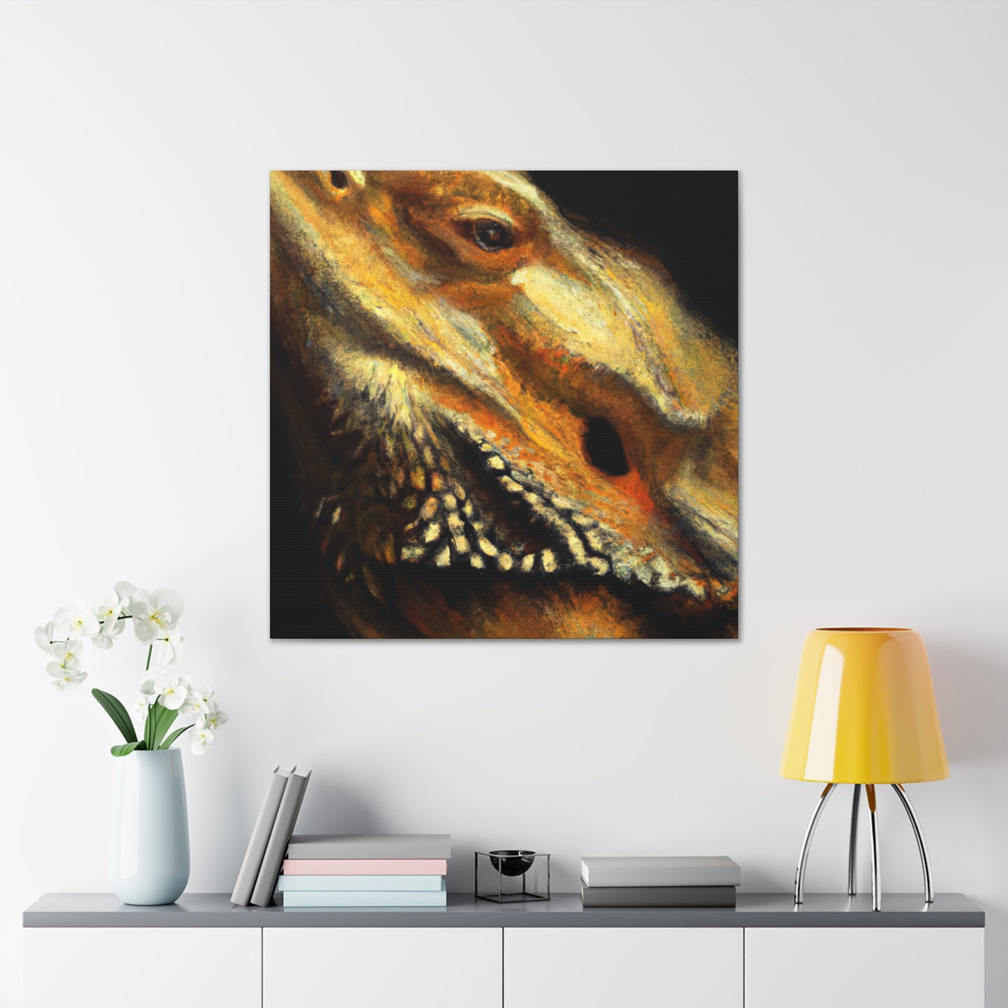 "Reptilian Realism Study" - Canvas