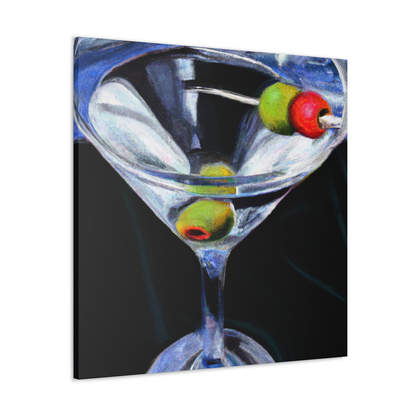 "Martini: Impact of Glass" - Canvas