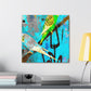 "Parakeets in Flight" - Canvas