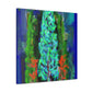 Cypress Tree Reflection - Canvas