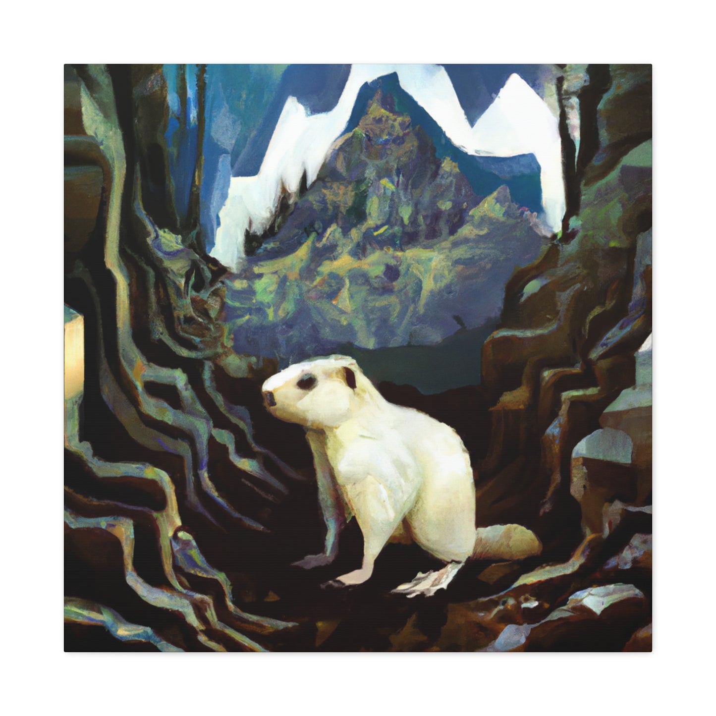 Marmot Street Mural - Canvas